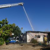 The LVFD used the large pumper to help extinguish Saturday's fire.